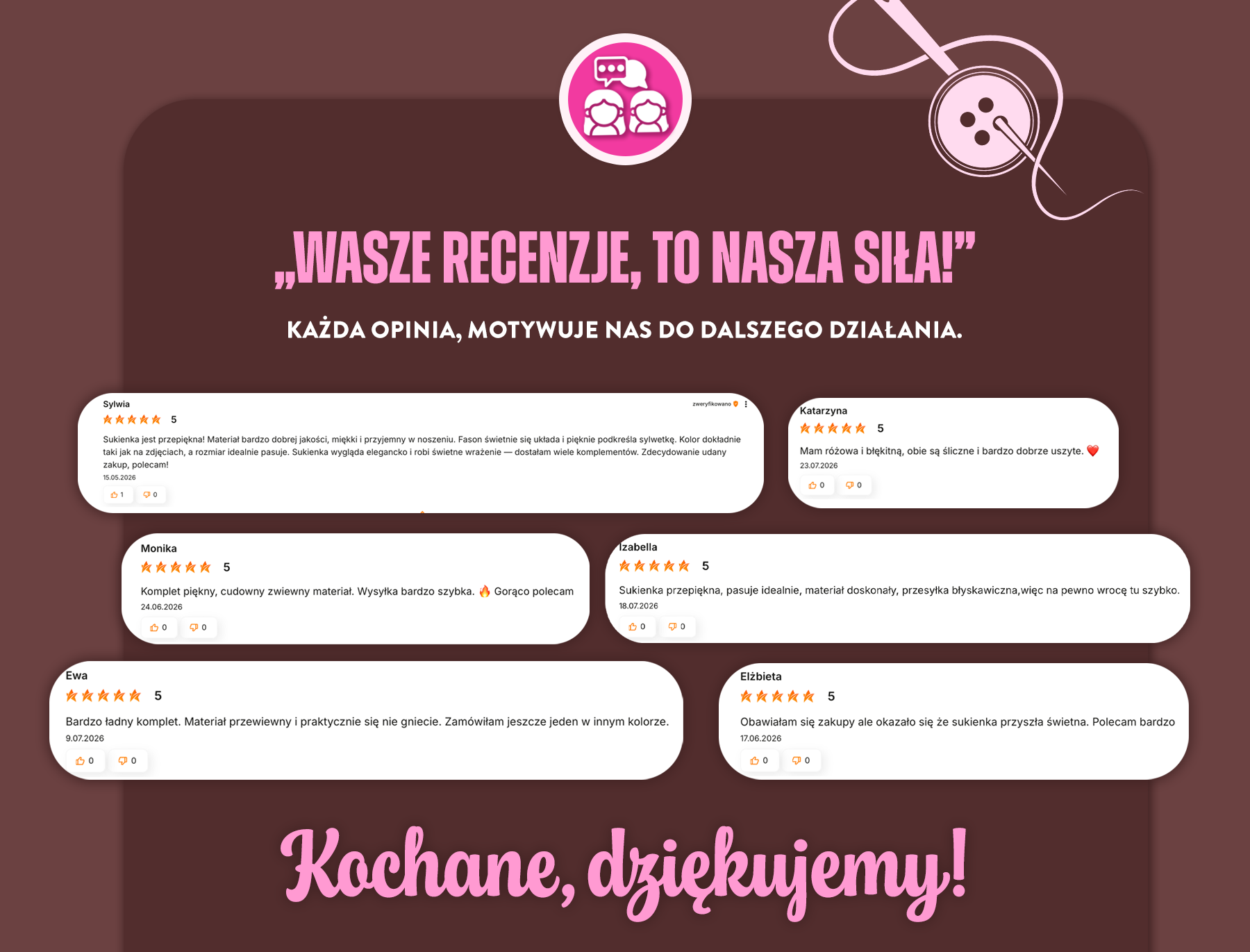 Wasze recenzje to nasza siła. 